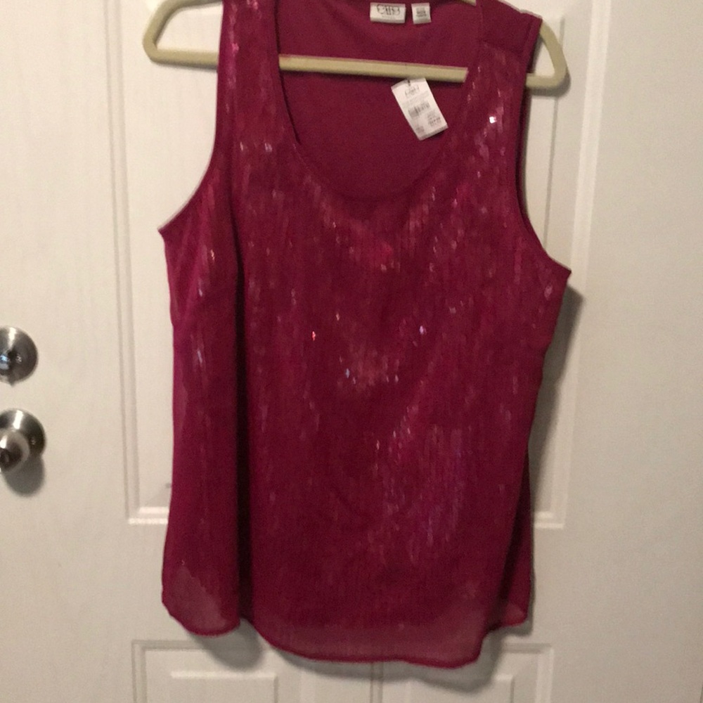 Sequined tank top 18-20w